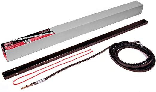 Genie GEN39026R Garage Door Opener Extension Kit for 5-Piece Belt-Drive Tube Rails, one size, Metallic