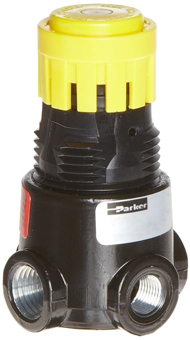Parker 14R013FC Regulator, Relieving Type, 2-125 psi Pressure Range, No Gauge, 13 scfm, 1/8" NPT
