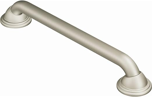 Moen Bathroom Safety 24-Inch Designer Stainless Steel Shower Grab Bar with Concealed Screws, LR8724D2BN