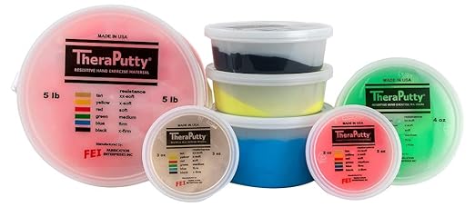 CanDo TheraPutty Standard Hand Exercise Putty For Rehabilitation, Exercises, Hand Therapy, Occupational Therapy, Hand Strengthening, Improve Motor Skills, Stress Relief