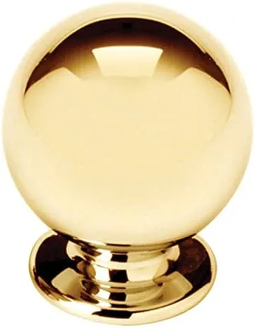 3/4" Knob, UNLACQUERED Brass
