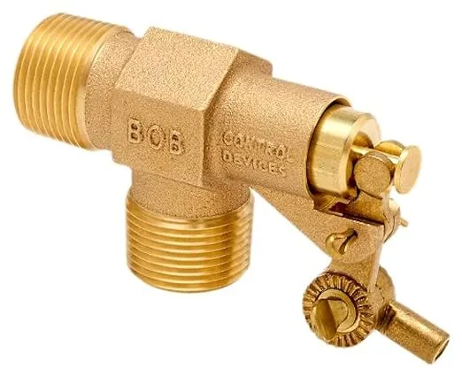 R400-1 R400 Series Bob Red Brass Float Valve, 1" NPT Male Inlet x 1" NPT Male Outlet, 68.5 gpm at 85 psi Pressure