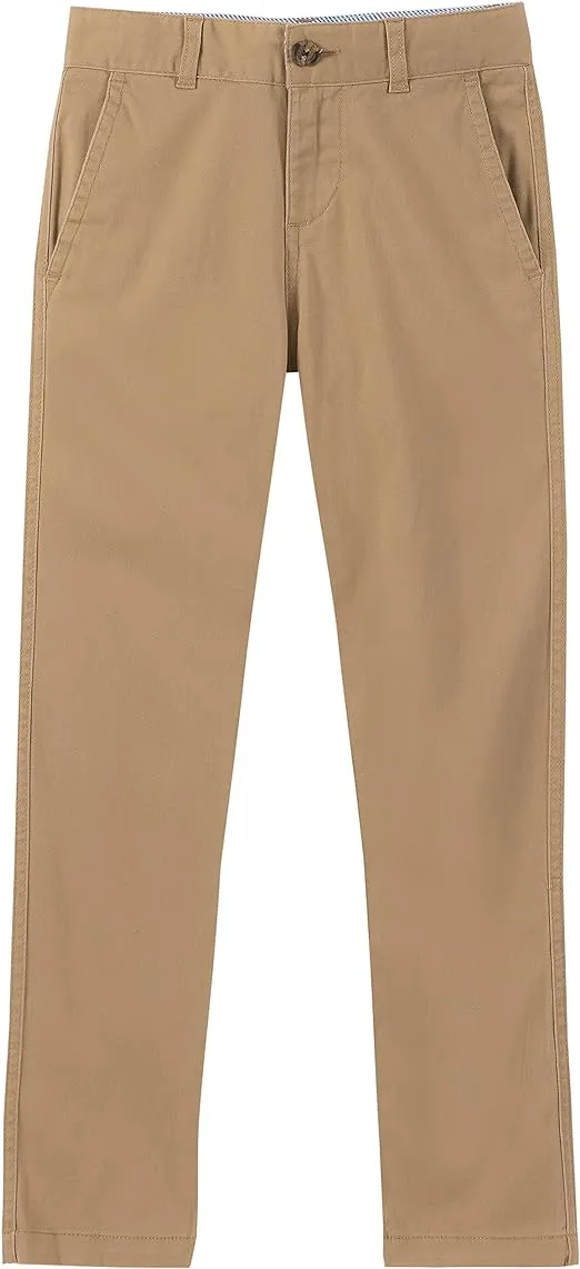 Tommy Hilfiger Boys' Academy Chino Pant, Zipper Fly & Button Closure