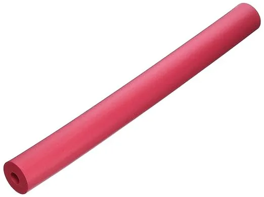 Sammons Preston Foam Tubing for Utensil Handles, Pack of 6 Tubes to Add Grip Assistance & Softness to Any Silverware, Adaptive Eating Tool with Handle, 1 1/8" Diameter with 3/8" Bore, 12" Long, Red