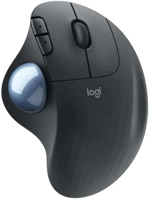 Logitech M575 Ergonomic Wireless Trackball USB Mouse, Black (910-005869)