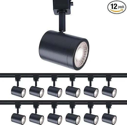 WAC Lighting, Charge LED 10W Line Voltage Track Head 3000K in Black for H Track (Pack of 12)