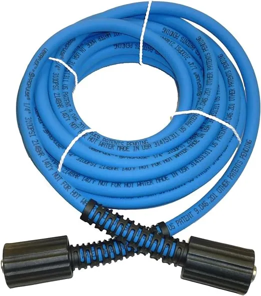 UBERFLEX™ Kink Resistant Pressure Washer Hose 1/4", 3,100 PSI with (2) 22MM (25 Feet)