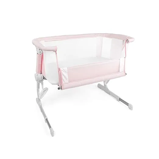 Baby Delight Beside Me Dreamer Bassinet | Bedside Sleeper | 6-Position Height Adjustment | Peony Pink