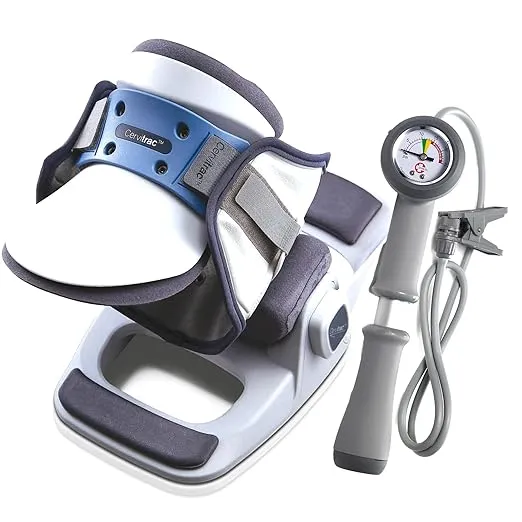 DDS Cervitrac Cervical Traction Collar Neck Brace for Pinched Nerves, Pneumatic, Stretcher, Pain Relief, Relaxation, Decompression and Tension Release, Cervical Spine Alignment Small (11.5"-14.5")