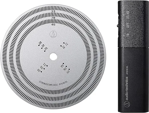 Audio-Technica AT6181DL Stroboscope Disc and Quartz Strobe Light, Yellow