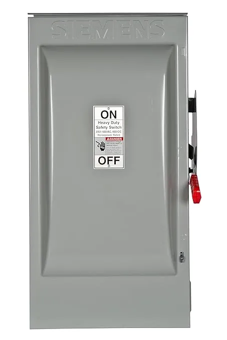 Siemens HNF364R 200-Amp 3 Pole 600-volt 3 Wire Non-Fused Heavy Duty Safety Switches