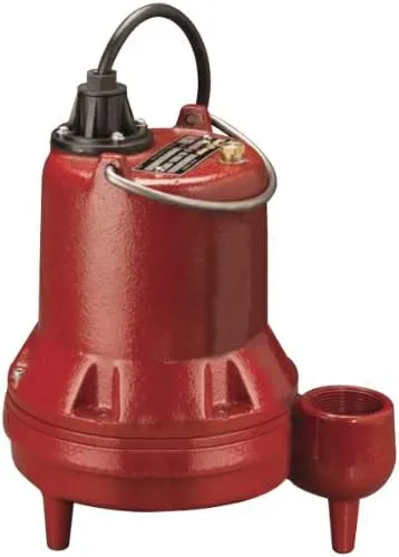 Liberty Pumps LE41M Manual Submersible Sewage Pump 4/10HP, 115V, 10' Cord, 2" Discharge