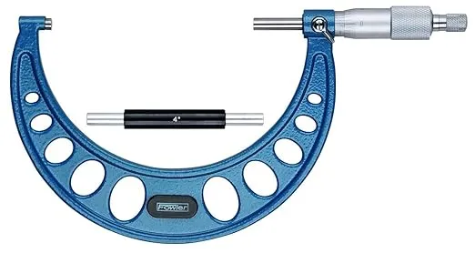 Fowler 52-240-005-1, Outside Inch Micrometer With 4-5" Measuring Range, Factory