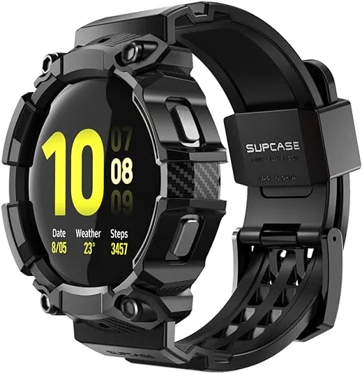 SUPCASE [Unicorn Beetle Pro Series Case for Galaxy Watch 4 [44mm] 2021 Release, Rugged Protective Case with Strap Bands