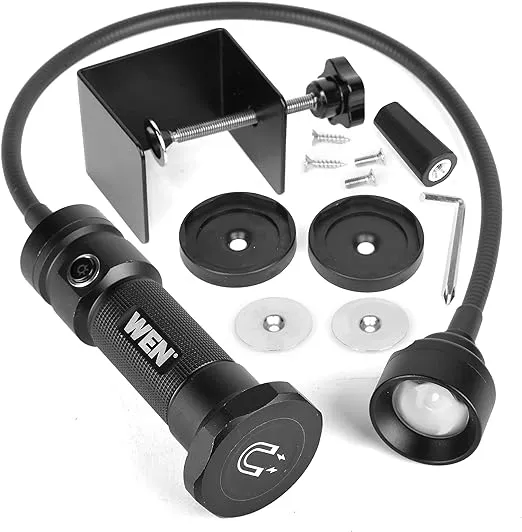 WEN WA120L 24-Inch Flexible Magnetic LED Task and Work Light Kit, Black
