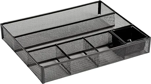 Rolodex Mesh Collection Drawer Organizer, Black (22131)