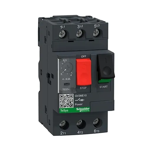 tesys gv2me Motor Circuit Breaker - 4 to 6.3a - Schneider Electric gv2me10