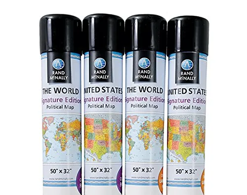 Rand McNally Signature Edition World Wall Map – Paper Rolled