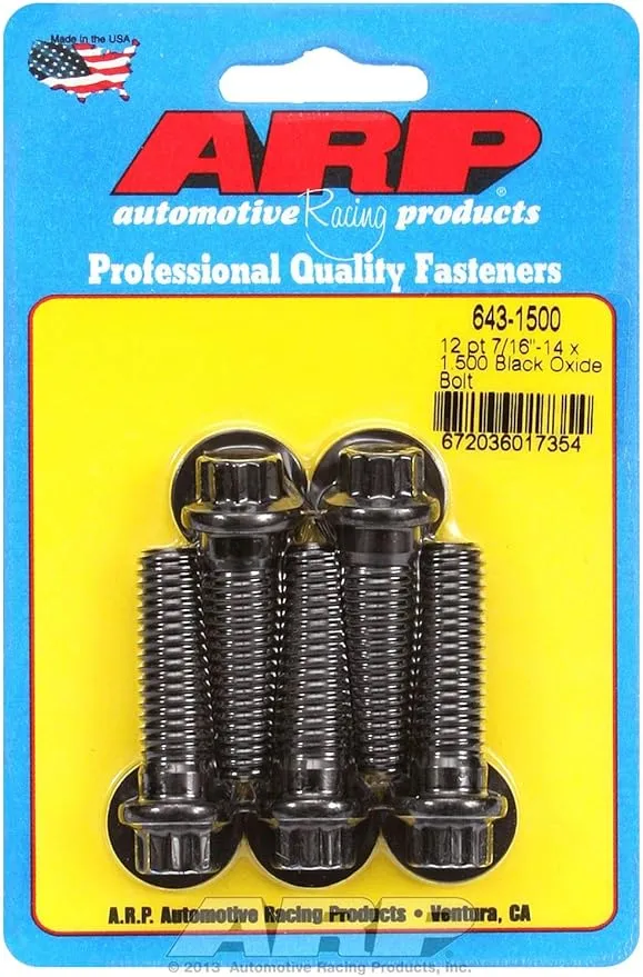 ARP (643-1500) Oxide Bolt, Black