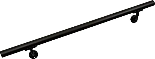 OHR 4' Handrail Section with Mounts - Black Sand - Stair Hand Rail - USA Made Railing- Easy to Install Handrails for Outdoor & Indoor Stairs, Porch & Deck Stair Hand Rail