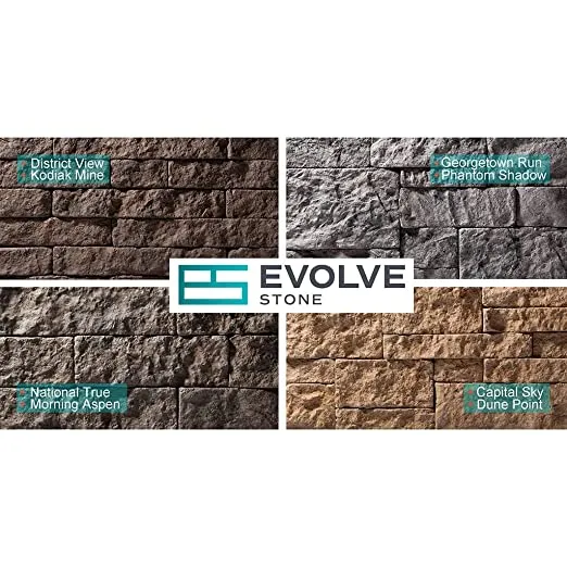 Evolve Stone Capital Sky Fire Rated Flat Stone Veneer (14.25 sq. ft. per Box) (Kodiak Mine)