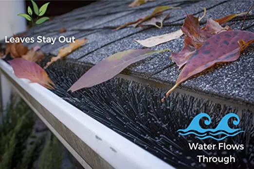 Gutter Guard 6 Inch - 36 Ft by GutterBrush | DIY Leaf Filter, No Tools Needed | Prevents Clogs, Easy Install for 6-Inch Oversize Gutters | 5.25" Brush Diameter, Reduces Cleaning, Keeps Water Flowing