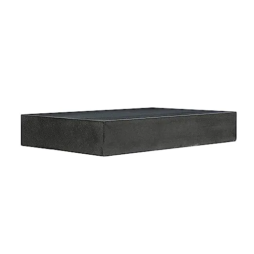 HHIP 4401-1599 12" X 9" X 2" Granite Surface Plate, Grade B, 0 Ledge