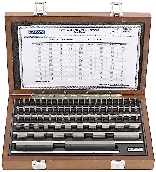 Fowler 53-672-081-0, Economy 81 Rectangular Gage Block Set