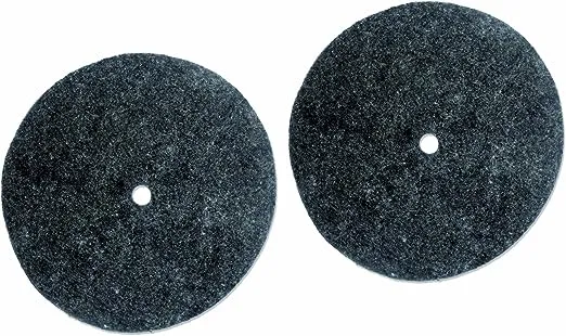 Koblenz Genuine Felt Buffing Pads Pack of Two Pads and Two Plastic Retainers