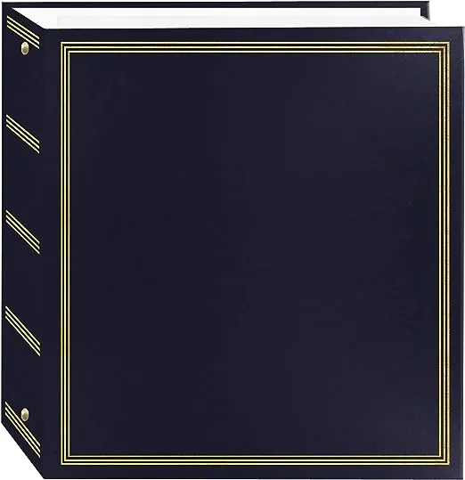 Pioneer Photo Albums TR-100/NB TR-100 Navy Blue Magnetic 3-Ring Photo Album 100 Page