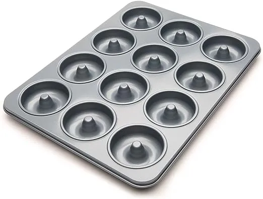 Fox Run 4496 Non-Stick Mini Donut Pan, 12-Cavity