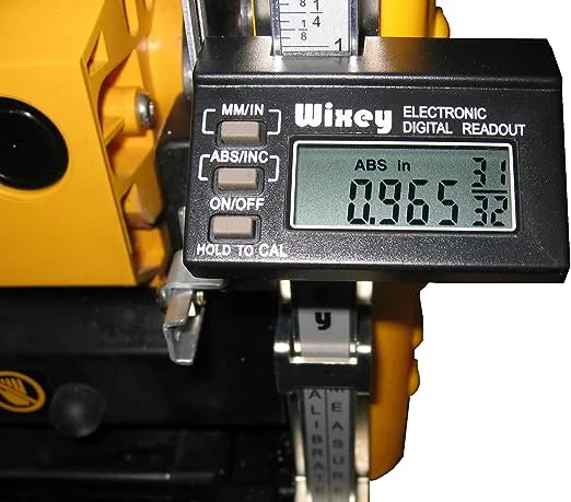 Wixey WR510 Thickness Planer Digital Readout DRO for Portable Planer - Planer Accessories Kit for Dewalt, Delta, Ridgid, Ryobi, Makita, Craftsman, JET, Grizzly, Hitachi, and More!