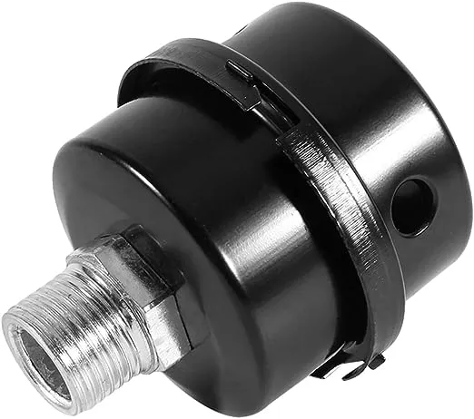 Air Compressor Filter, Metal Air Compressor Intake Filter Sound Muffler 20mm Thread (1/2"PT 20mm)