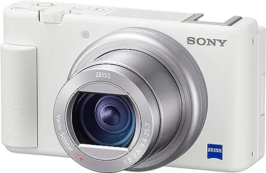 Sony ZV-1 Digital Camera for Content Creators, Vlogging and YouTube with Flip Screen, Built-in Microphone, 4K HDR Video, Touchscreen Display, Live Video Streaming, Webcam, Compact