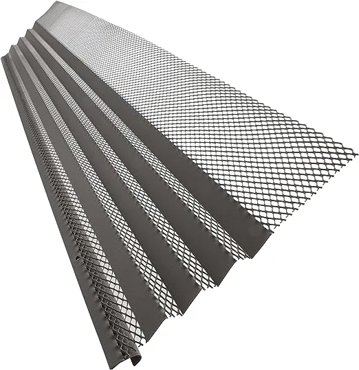 Amerimax Home Products 638010 Hoover Dam Gutter Guard, Dark Gray, 10 Count (Pack of 1)