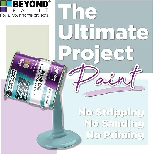 Beyond Paint All-in-One Refinishing Paint, No Sanding, Matte Finish for Cabinets, Countertops, Furniture and Doors, 1 Pint, Nantucket