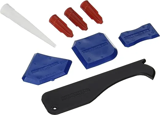 DAP 09125 8 Piece PRO Caulk Tool Kit, No Size, Blue