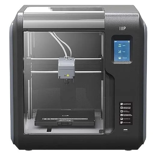 Monoprice Voxel 3D Printer - Fully Enclosed with Removable Heated Build Plate (150 x 150 x 150 mm) Touch Screen, 8GB And Wi-Fi, Black/Gray, Large