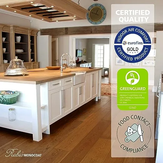 Rubio Monocoat Wood Oil Finish 65 ft² - Pure | Oil Plus 2C | Quick-Dry, Eco-Friendly Linseed Wood Oil for Indoor Use, Includes Accelerator (Part B) | Protector | 130 ml