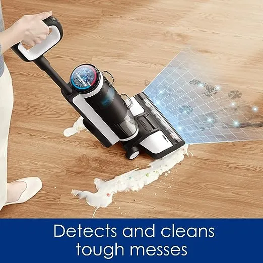 Tineco Floor ONE S3 Cordless Hardwood Floors Cleaner, Lightweight Wet Dry Vacuum Cleaners for Multi-Surface Cleaning with Smart Control System