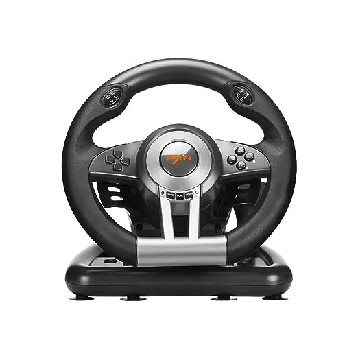 PXN PC Racing Wheel, V3II 180 Degree Universal Usb Car Sim Race Steering Wheel with Pedals for PS3, PS4, Xbox One, Xbox Series X/S, Nintendo Switch (Black)