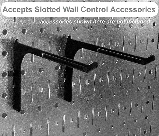 Pegboard Organizer Wall Control 4 ft. Metal Pegboard Standard Tool Storage Kit with Green Toolboard and White Accessories