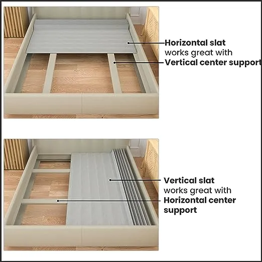 0.75-Inch Heavy Duty Mattress Support Wooden Bunkie Board/Slats with Covered, Twin, Grey