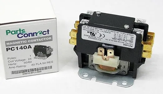 Packard C140A 1 Pole 40 Amp Contactor 24 Volt Coil Contactor