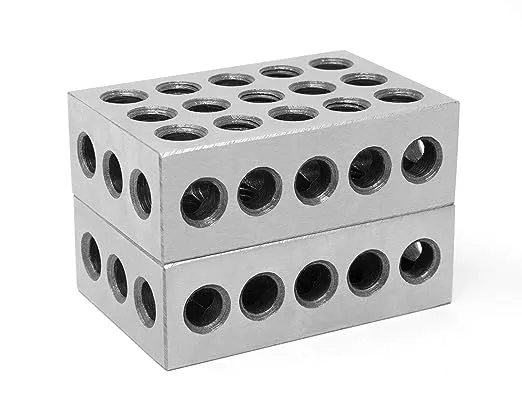 WEN 10457 25 x 50 x 75 mm Steel-Hardened Metric Precision 123 Blocks, Two Pack