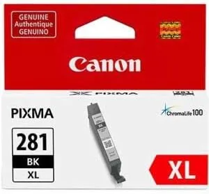 Canon CLI-281 XL Black Ink Tank Compatible to TR8520, TR7520, TS9120 Series,TS8120 Series, TS6120 Series, TS9521C, TS9520, TS8220 Series, TS6220 Series