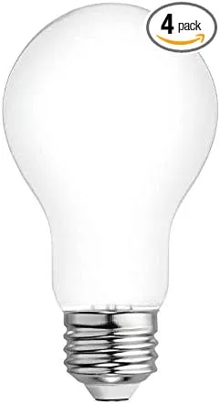GE Refresh 4-Pack 60 W Equivalent Dimmable 5000k Daylight A19 LED Light Fixture Light Bulbs
