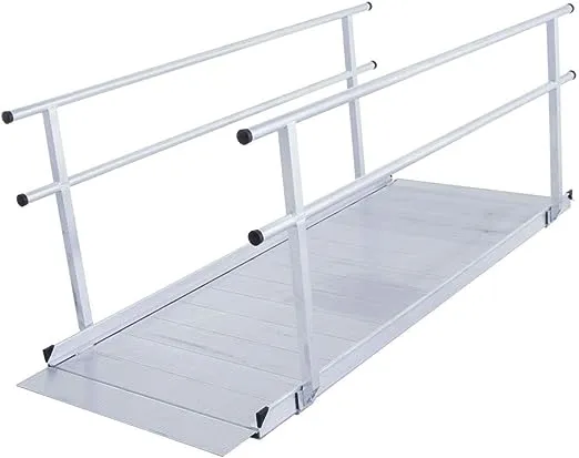 Silver Spring Aluminum Wheelchair Access Ramp with Handrails - 3' L
