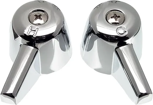 Danco Central Brass Pair of Faucet Handles, Chrome, 80401