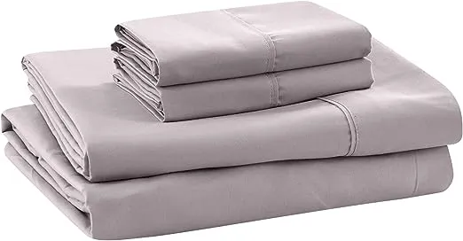 Modern Threads Soft Microfiber Solid Sheets - Luxurious Microfiber Bed Sheets - Includes Flat Sheet, Fitted Sheet with Deep Pockets, & Pillowcases Dusty Mauve Twin